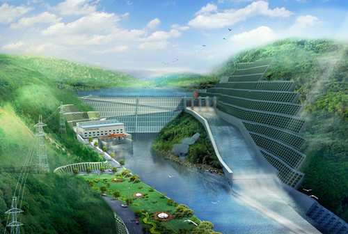 龙门镇老挝南塔河1号水电站项目